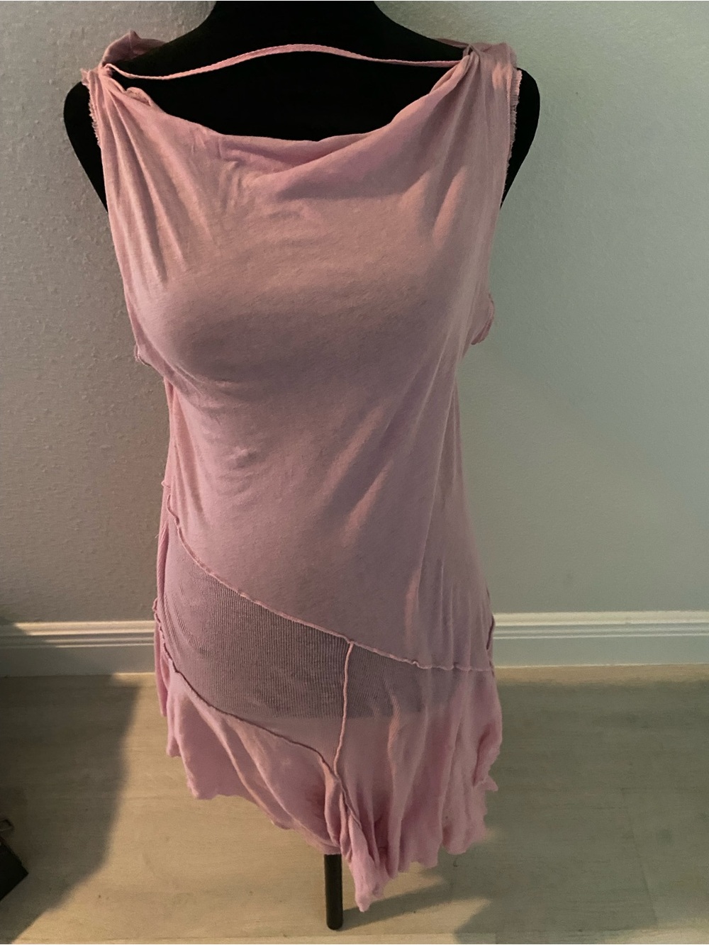 Free People Dusty Pink High-Low Slip Dress